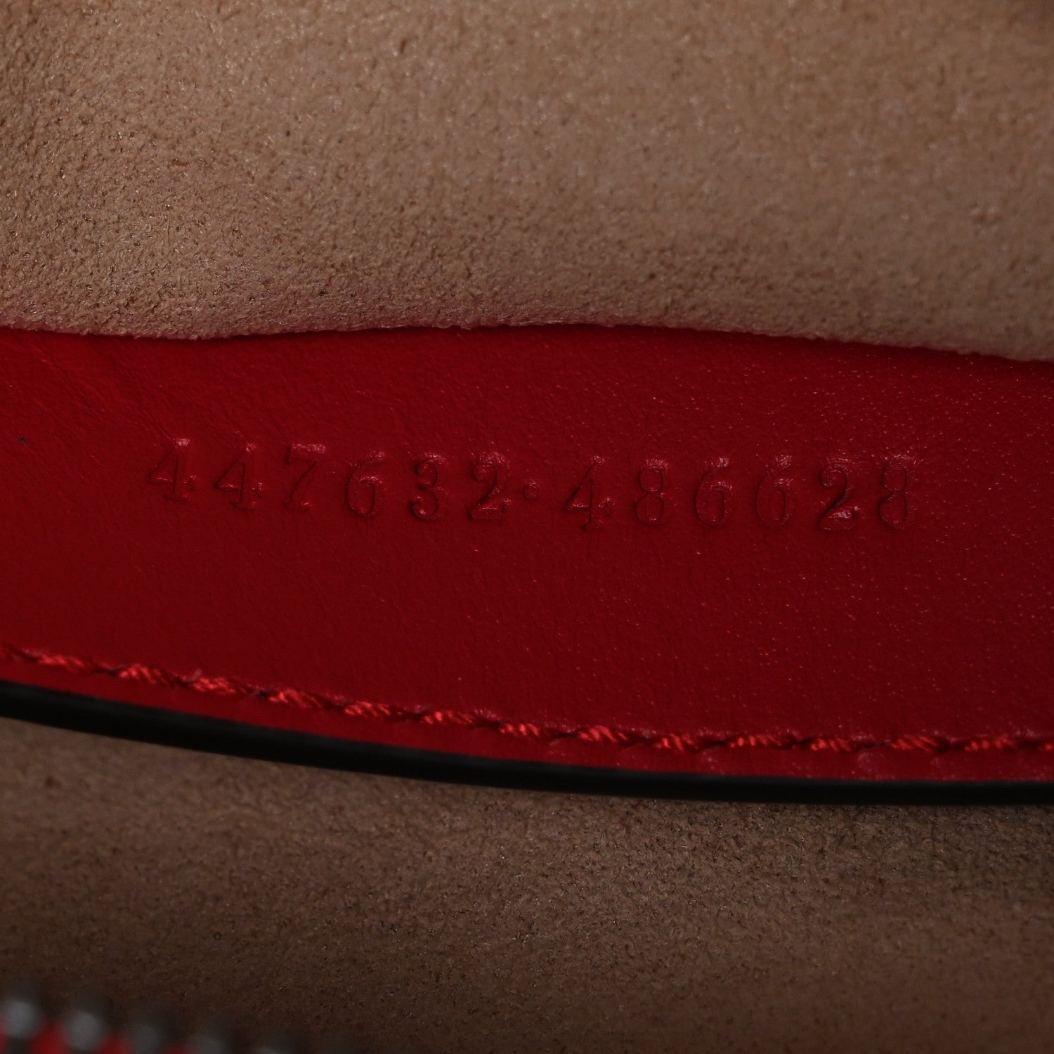 Gucci Calfskin Matelasse Small GG Marmont Chain Shoulder Bag Hibiscus Red 7 of 10