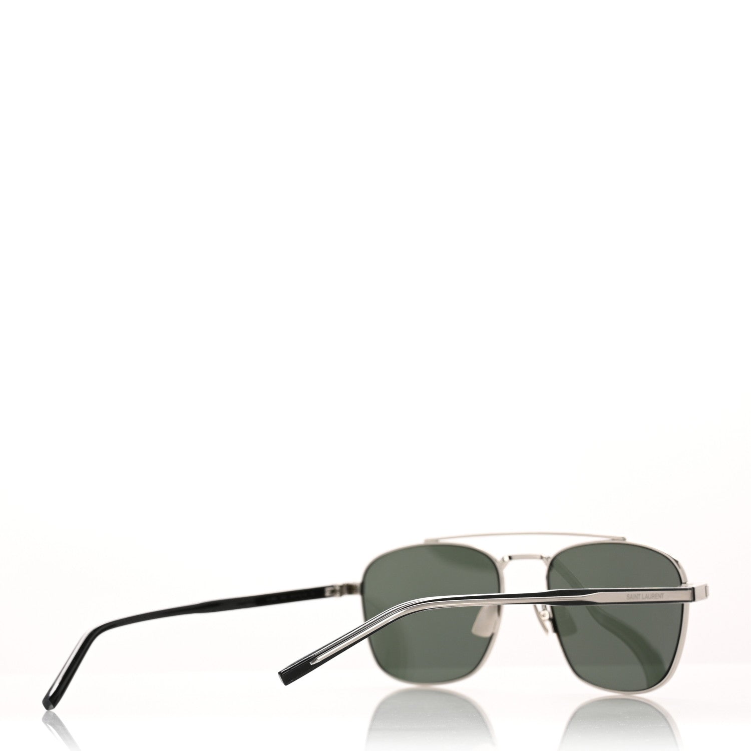 Saint Laurent Acetate Metal Aviator SL665 Sunglasses Black 4 of 8