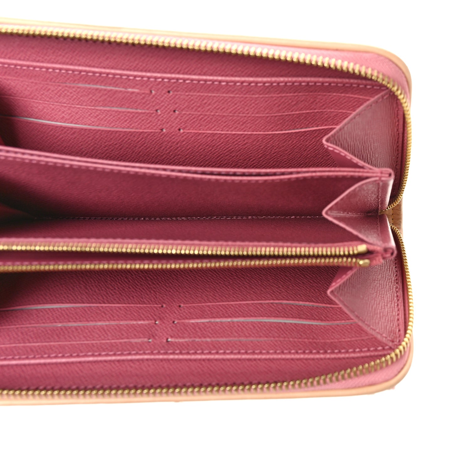 Denim Monogram Jacquard Zippy Wallet Pink