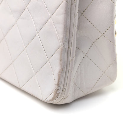Chanel Lambskin Quilted Small Single Flap White 7 of 10