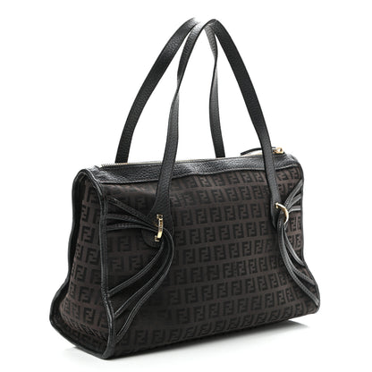 Fendi Zucchino Shoulder Bag Black 2 of 12