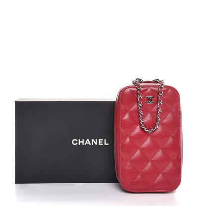 Chanel Caviar Quilted Classic Clutch With Chain Pink 8 of 8