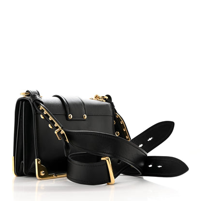 Prada City Calf Saffiano Cahier Hearts Bag Black 2 of 9