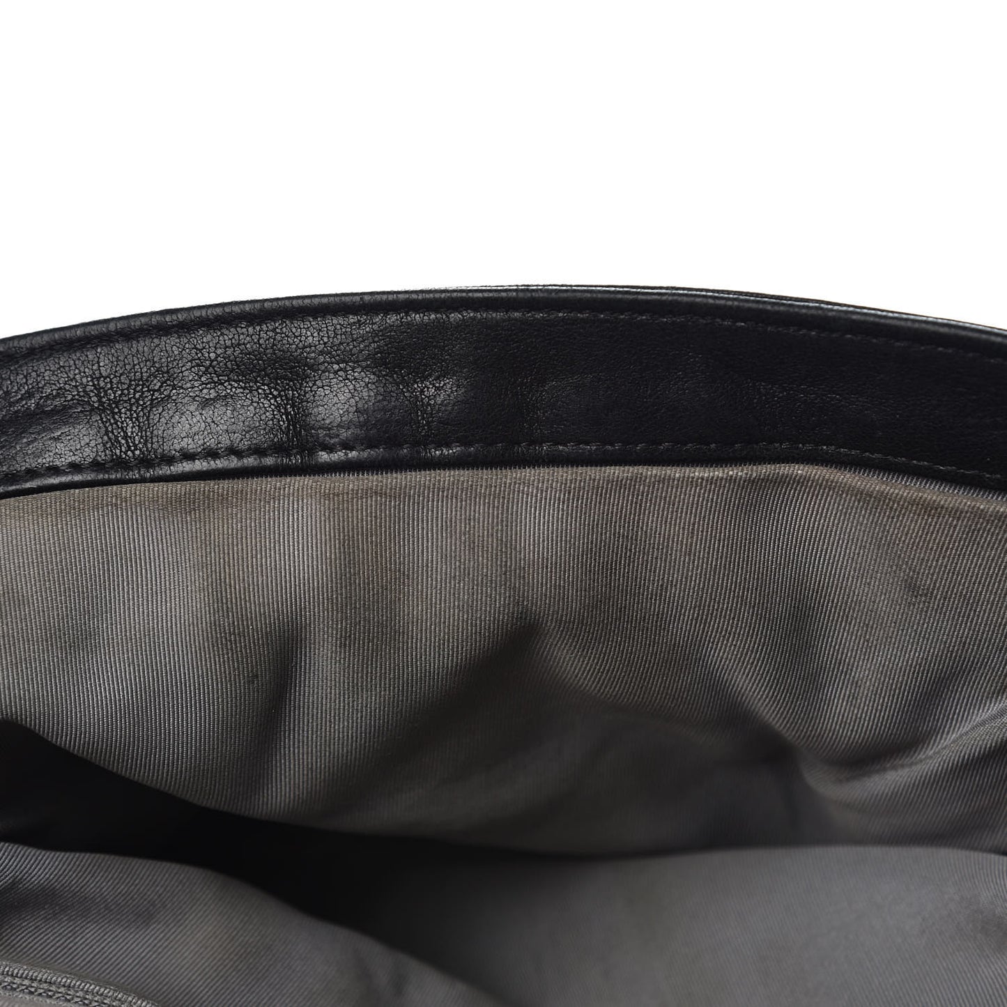 Washed Lambskin Quilted Medium Chain Around Messenger Black