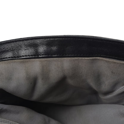Chanel Washed Lambskin Quilted Medium Chain Around Messenger Black 10 of 13