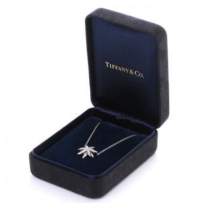 Tiffany Platinum Diamond Starburst Pendant Necklace 5 of 5