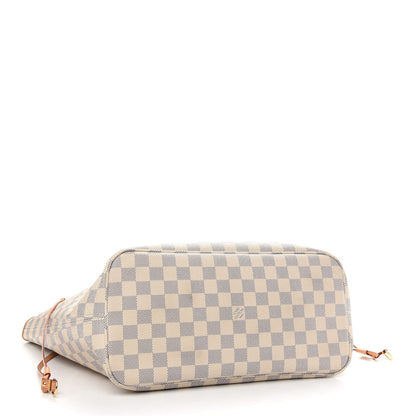 Louis Vuitton Damier Azur Neo Neverfull MM Rose Ballerine 4 of 11