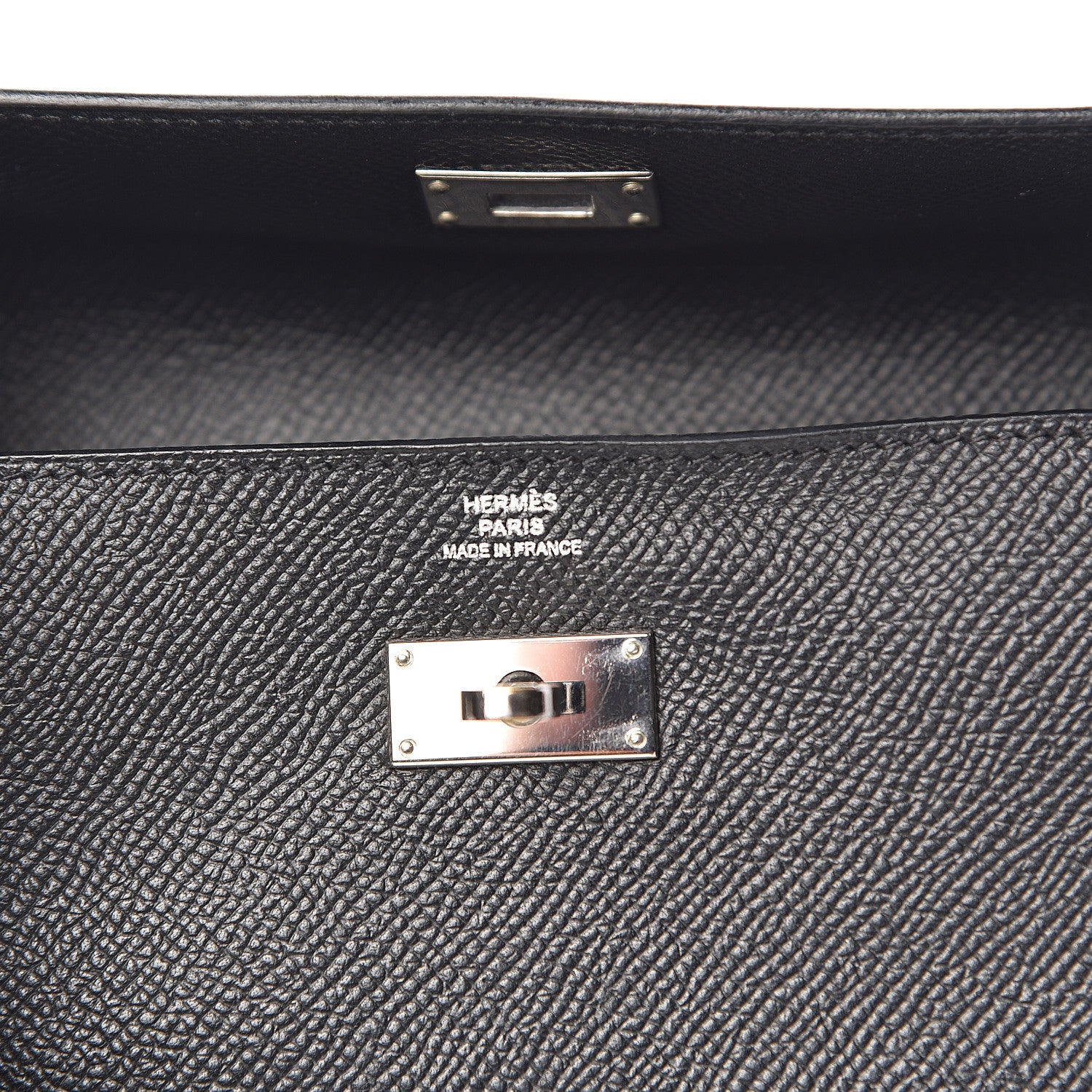 Hermes Epsom Kelly Longue Wallet Black 6 of 7