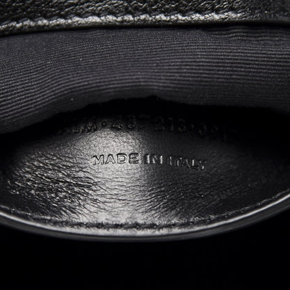 Saint Laurent Sheepskin Matelasse Chevron Monogram Medium College Bag Black 7 of 10