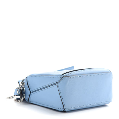 Loewe Calfskin Nano Puzzle Bag Blue 3 of 8