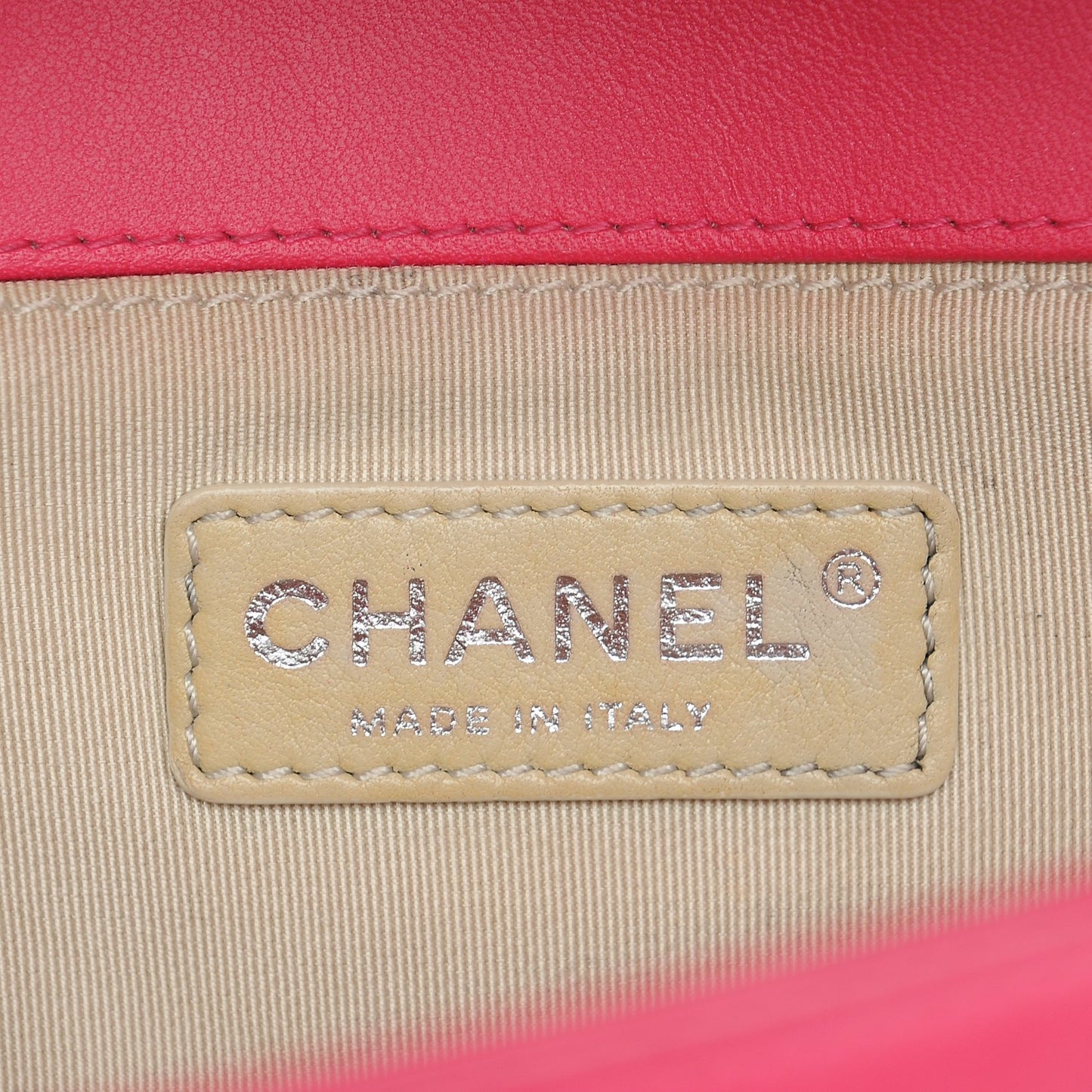 Lambskin Quilted Medium Boy Flap Pink