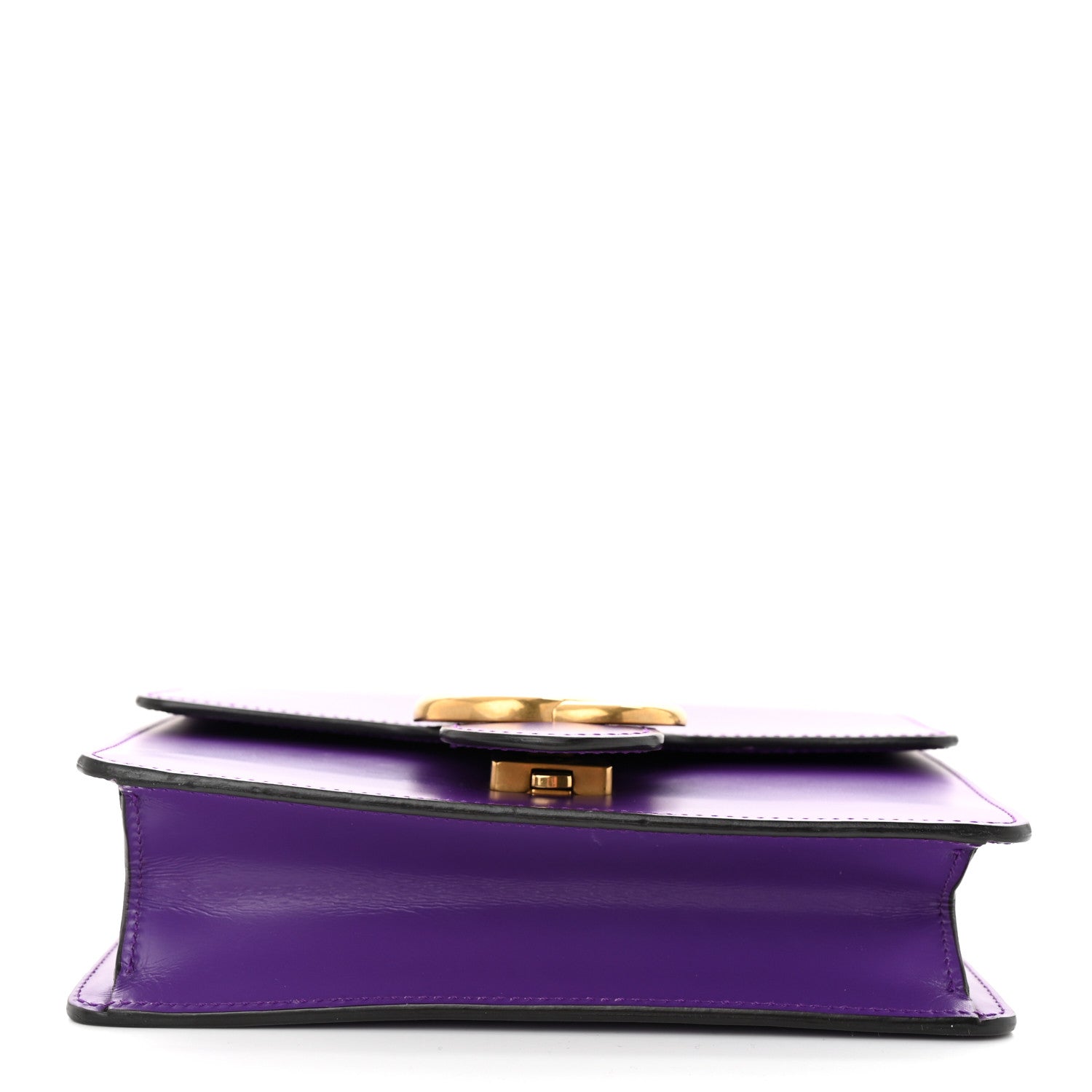 Gucci Knight Calfskin Small GG Marmont Chain Handle Bag Shine Purple 11 of 15