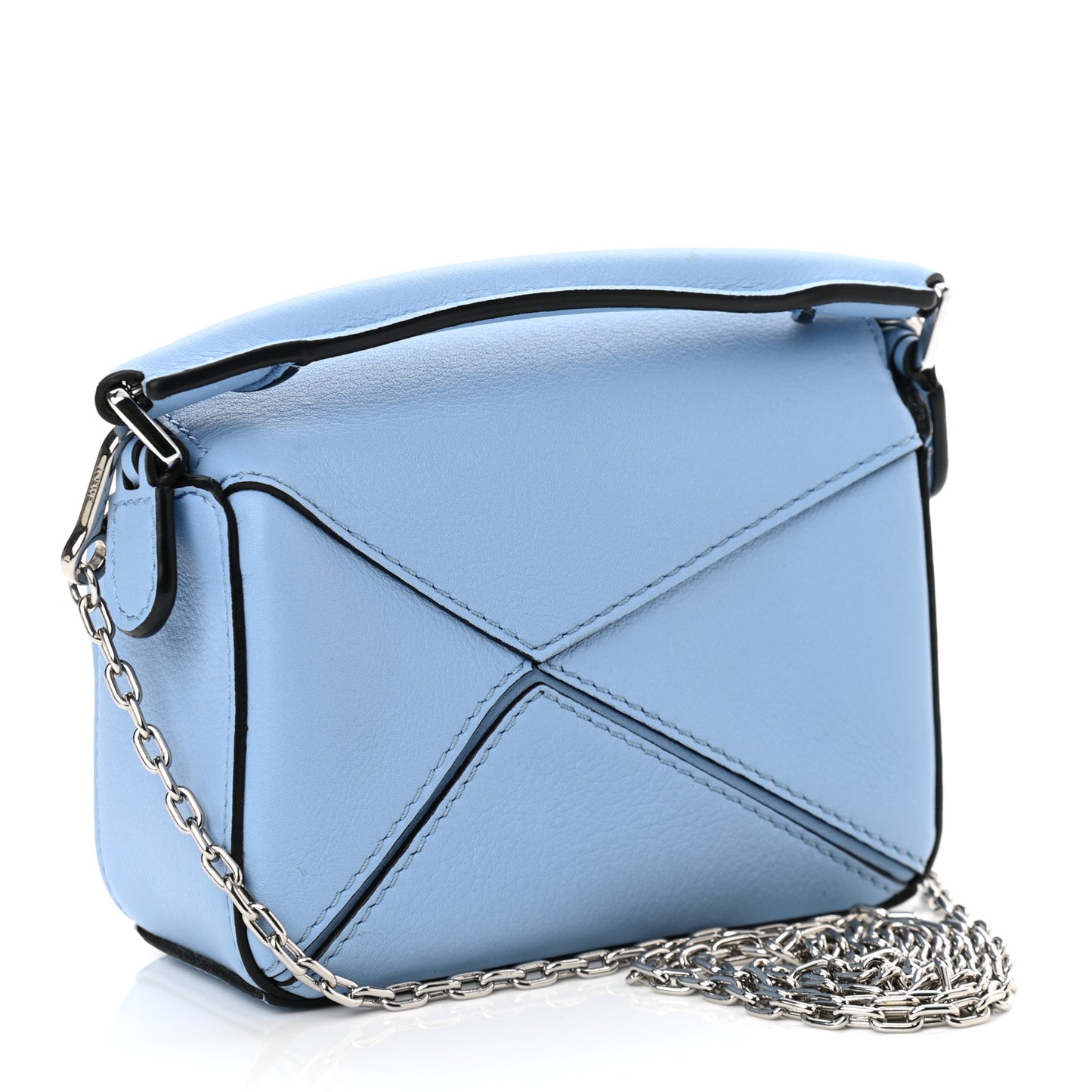 Calfskin Nano Puzzle Bag Blue