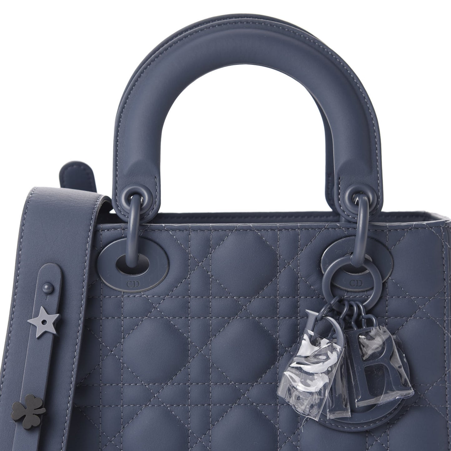 Ultra Matte Calfskin Cannage Small My ABCDior Lady Dior Dark Denim Blue