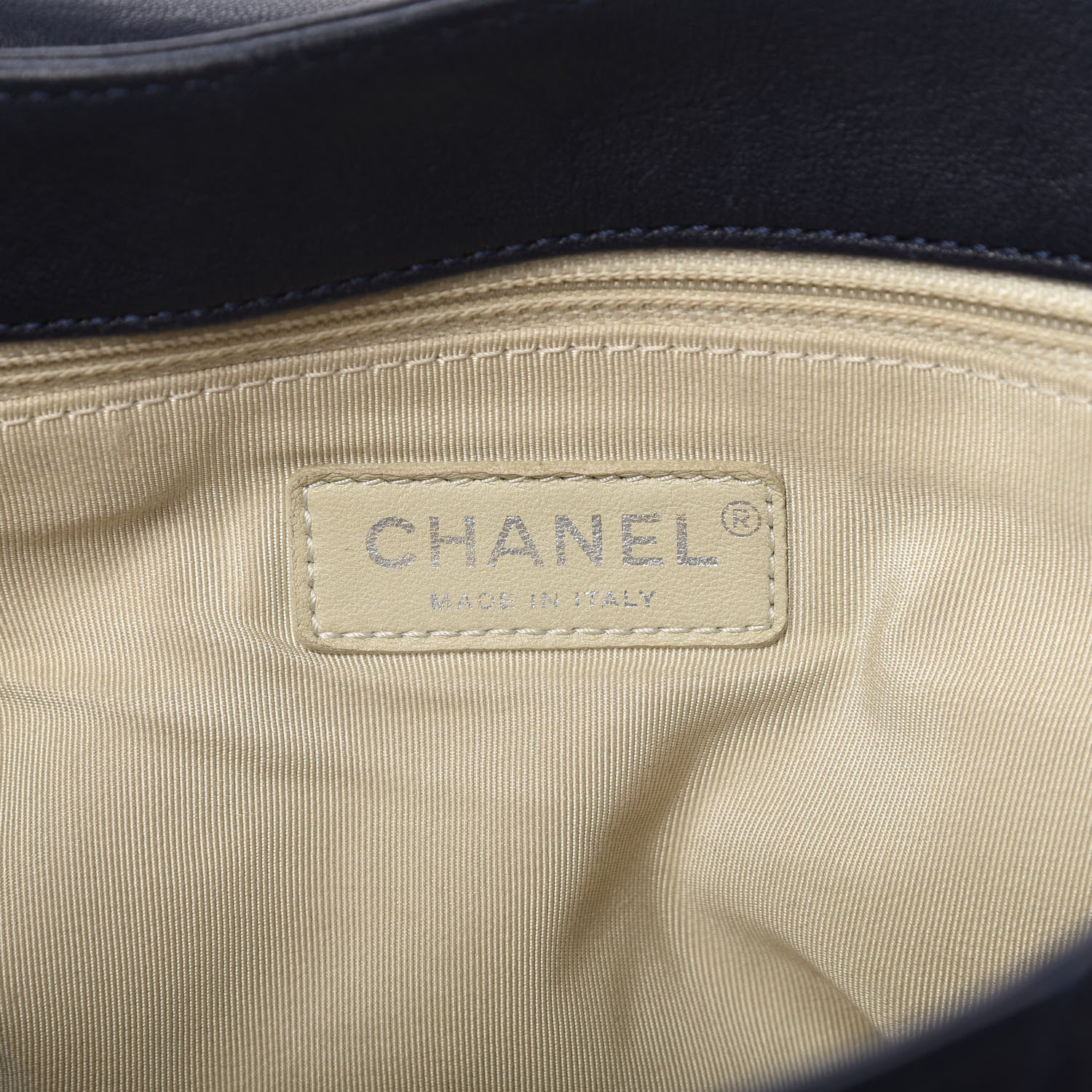 Chanel Washed Lambskin Quilted Chain Around Maxi Flap Dark Navy Blue 8 of 10
