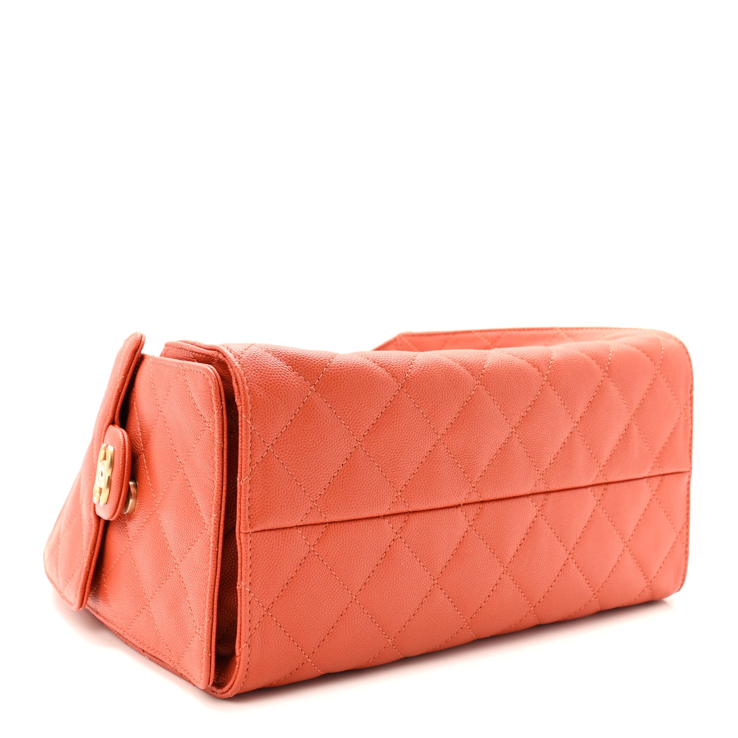 Chanel Caviar Quilted Small Chanel 25 Handbag Dark Orange 4 of 11