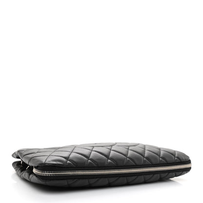 Chanel Caviar Quilted Expandable Zip Shoulder Bag Black 4 of 11