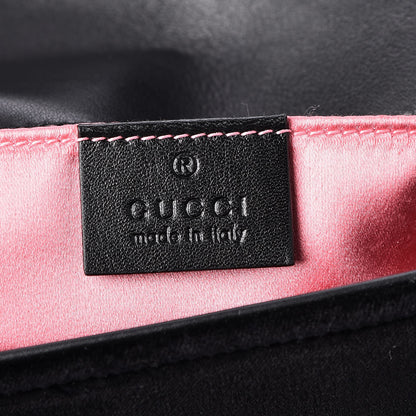 Gucci Velvet Matelasse Mini GG Marmont Shoulder Bag Black 9 of 11
