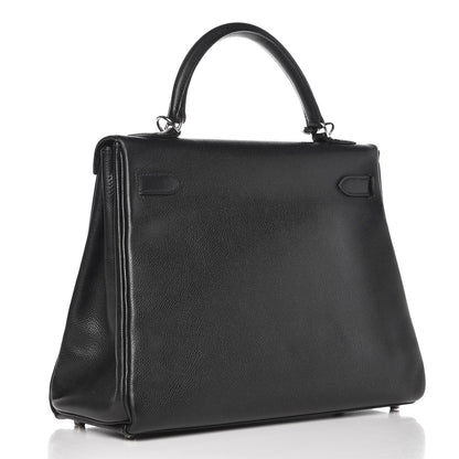 Hermes Epsom Kelly Retourne 32 Black 4 of 36