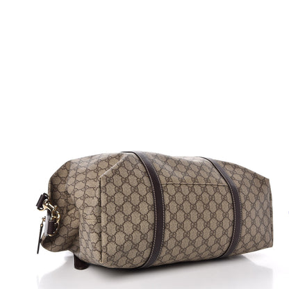 Gucci GG Plus Monogram Boston Carry On Duffle Bag Brown 5 of 8