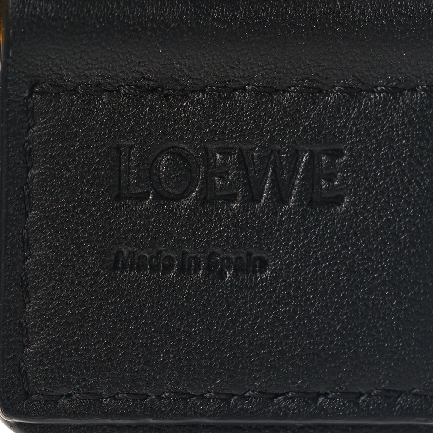 Calfskin Jacquard Anagram Strap Navy Black