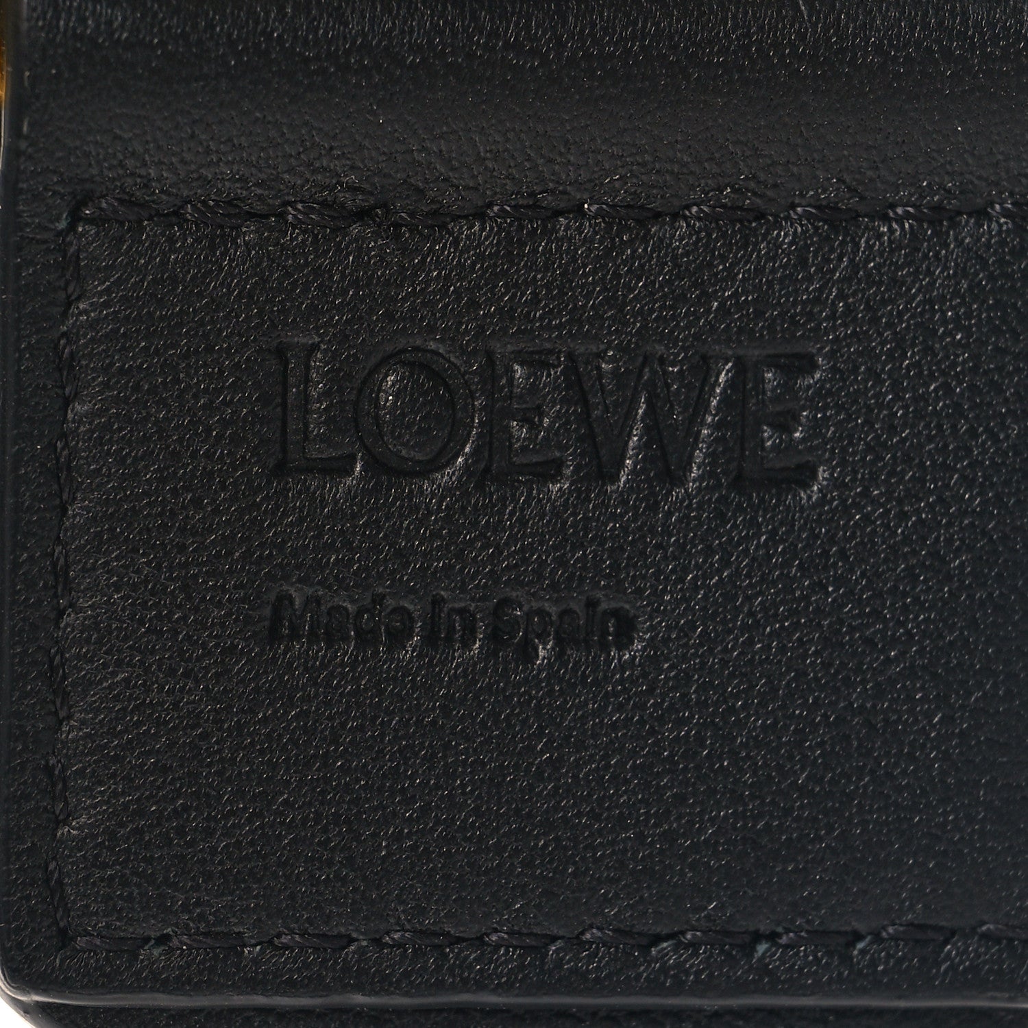 Loewe Calfskin Jacquard Anagram Strap Navy Black 4 of 6
