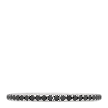 David Yurman Platinum Black Diamond 1.85mm Eden Eternity Wedding Band Ring 1 of 4