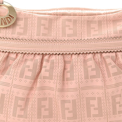 Fendi Calfskin Perforated Chef Hobo Pink 10 of 17