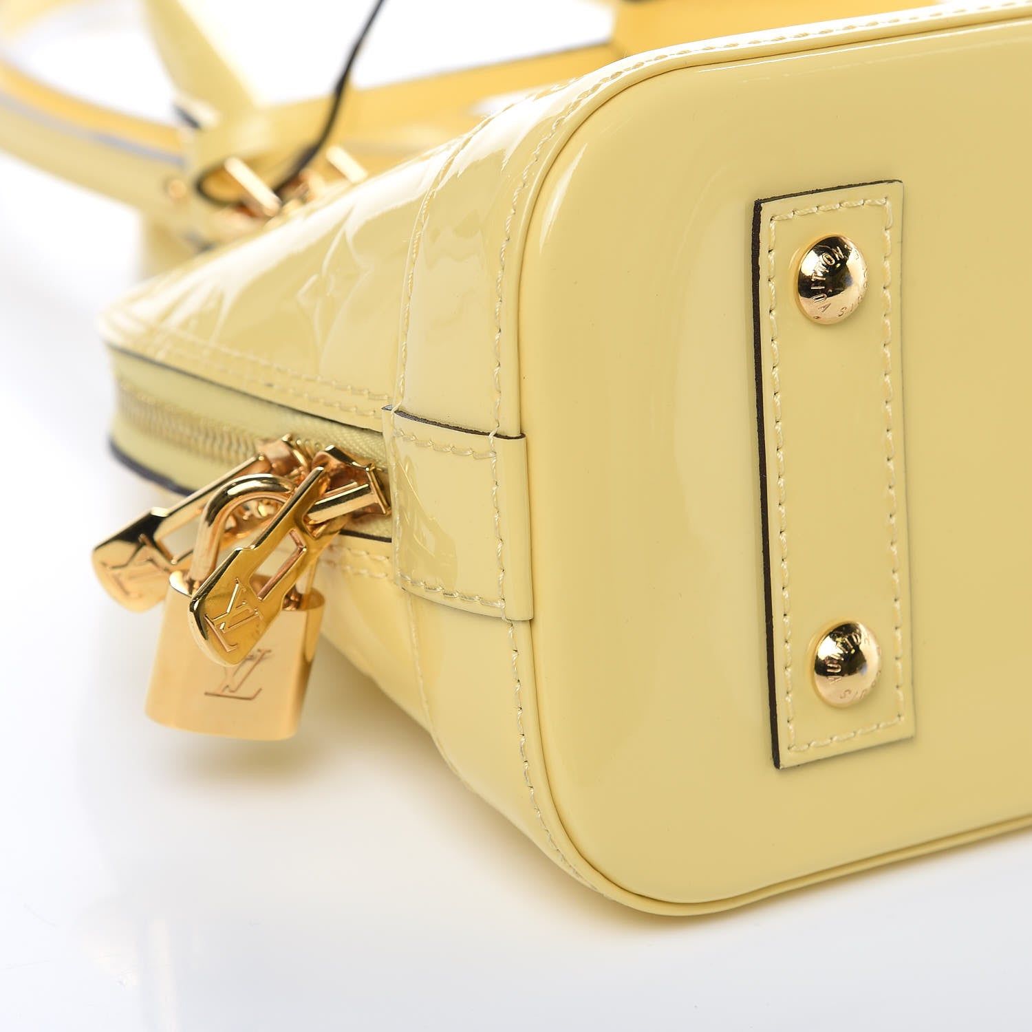 Louis Vuitton Vernis Alma BB Citrine 7 of 9