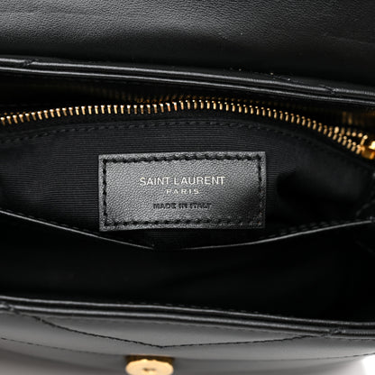 Saint Laurent Calfskin Y Quilted Monogram Toy Loulou Crossbody Bag Black 7 of 10