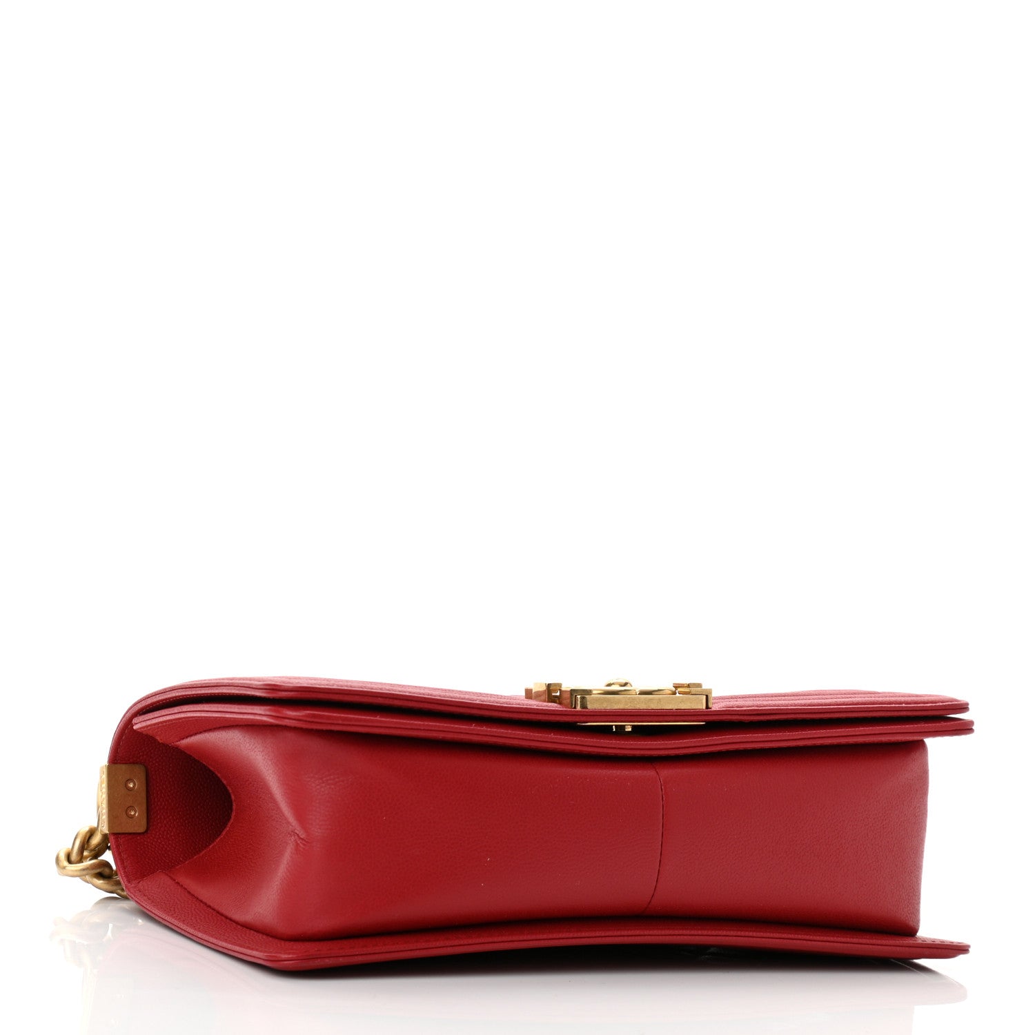 Chanel Caviar Quilted Medium Boy Flap Red 4 of 11