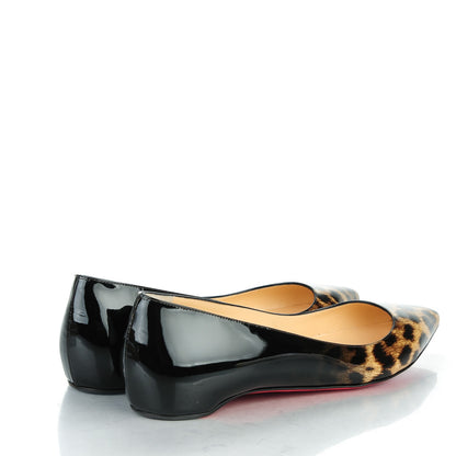 Christian Louboutin Patent Degrade Leopard Pigalle Follies Flats 39 Leopard Black 4 of 8