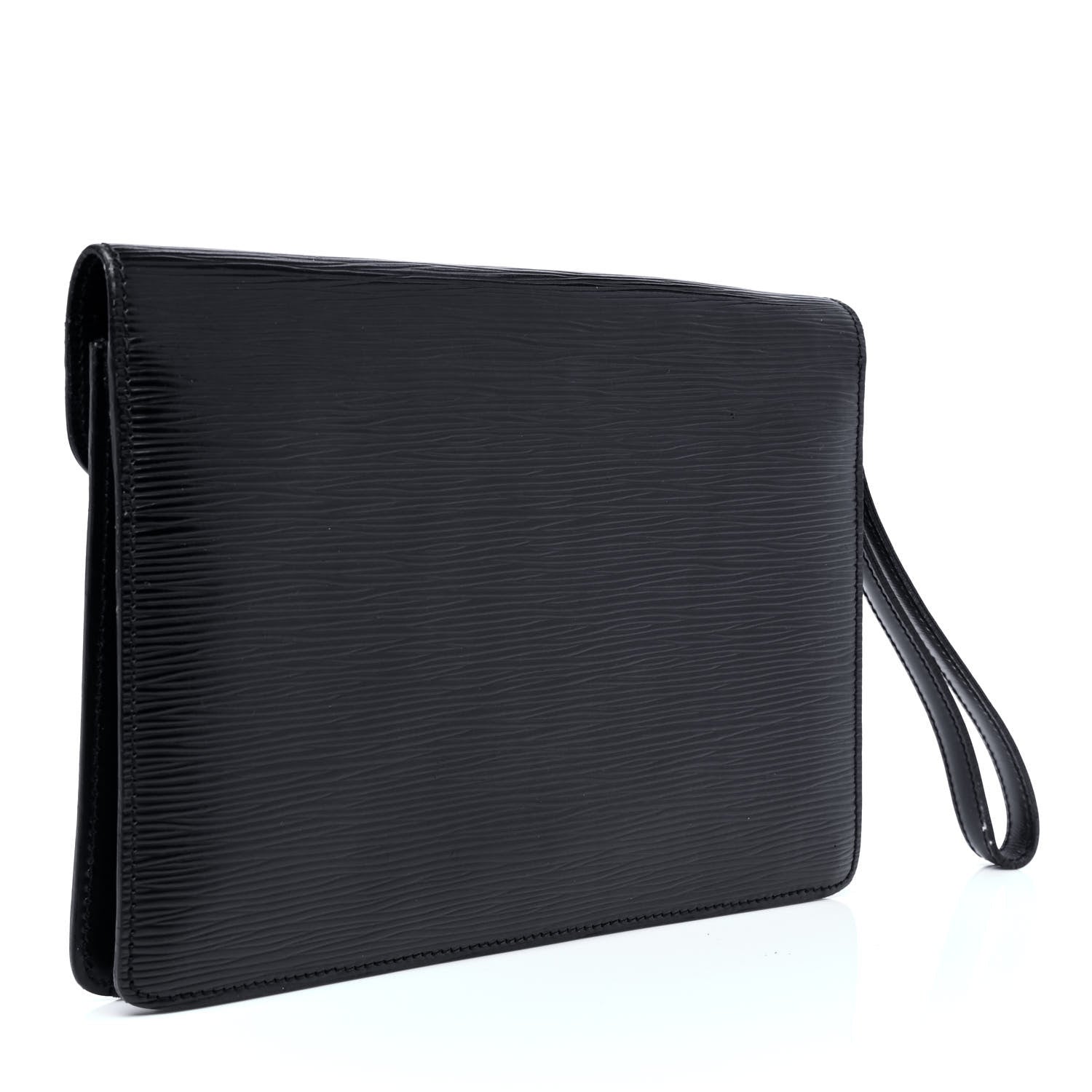 Louis Vuitton Epi Pochette Sellier Dragonne Clutch Black 2 of 6