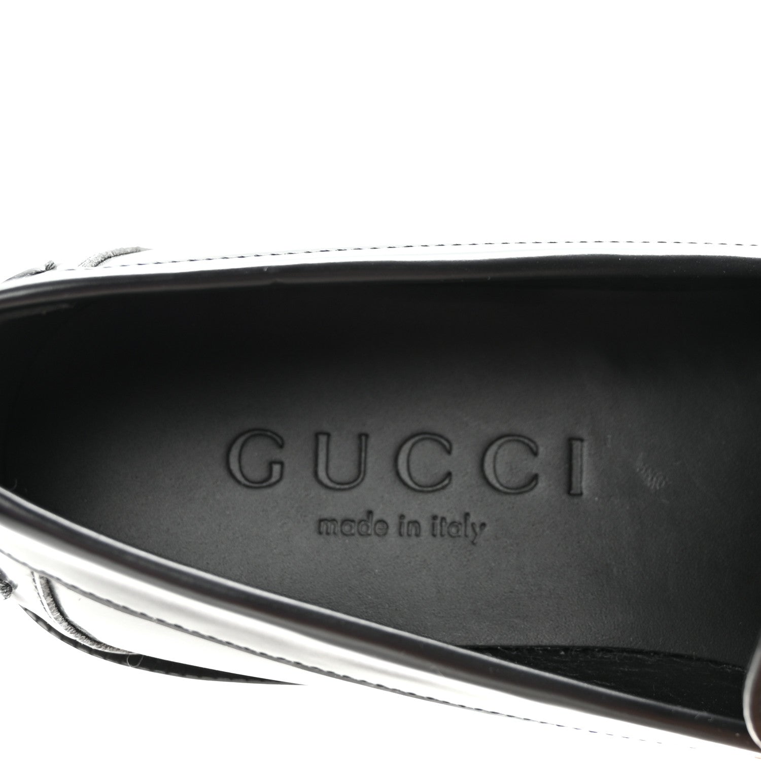 Gucci Calfskin Millennial Ribot Womens GG Loafers 38.5 Black 8 of 10