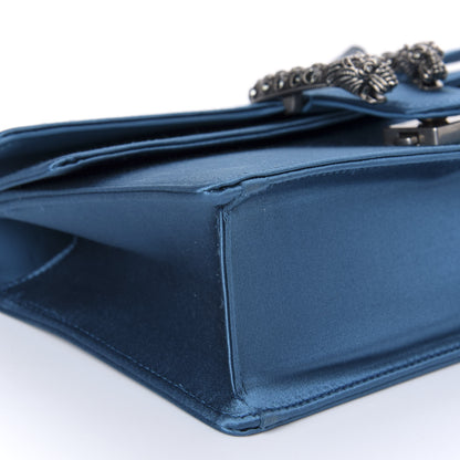 Gucci Satin Silk Crystal Small Dionysus Shoulder Bag Turchese Black Diamond 8 of 10