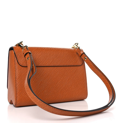 Louis Vuitton Epi Twist Top Handle Shoulder Bag MM Gold Honey 3 of 8