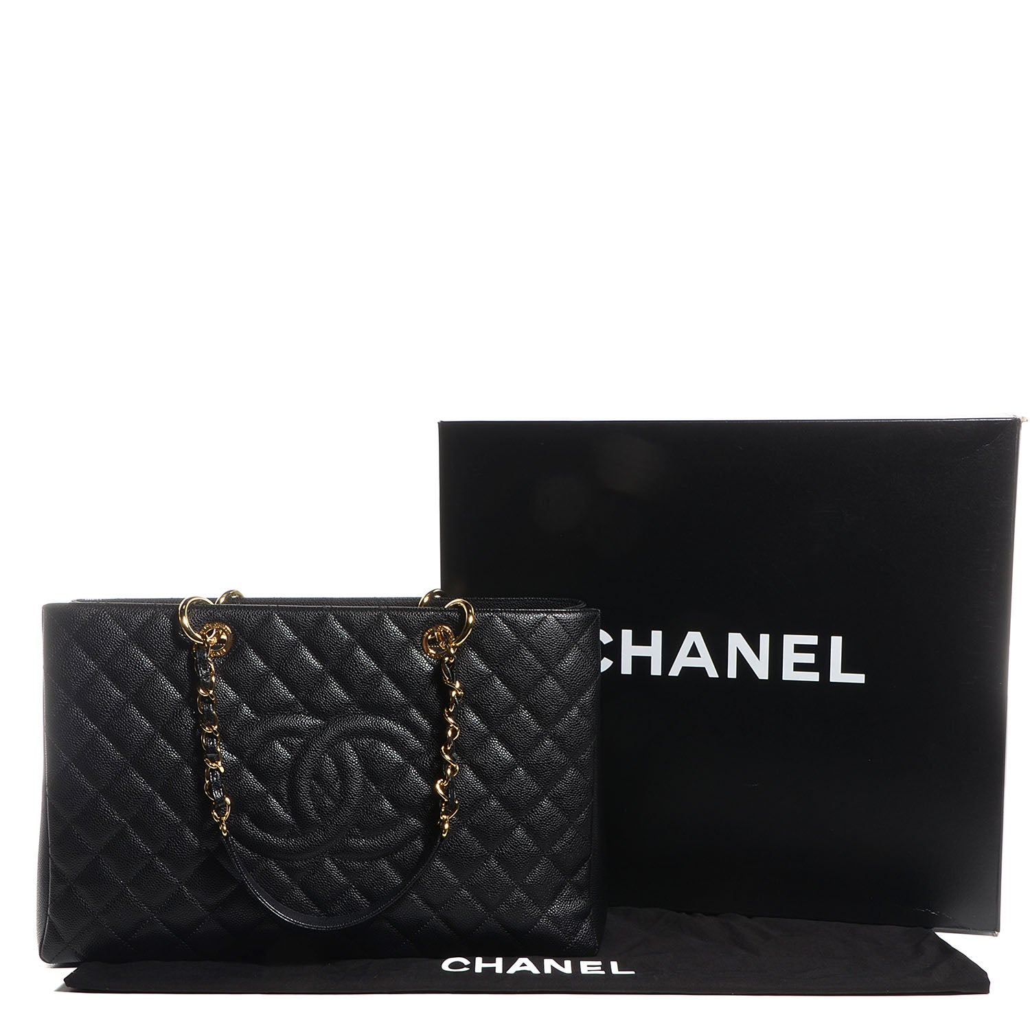 Chanel Caviar XL Grand Shopping Tote GST Black 5 of 8