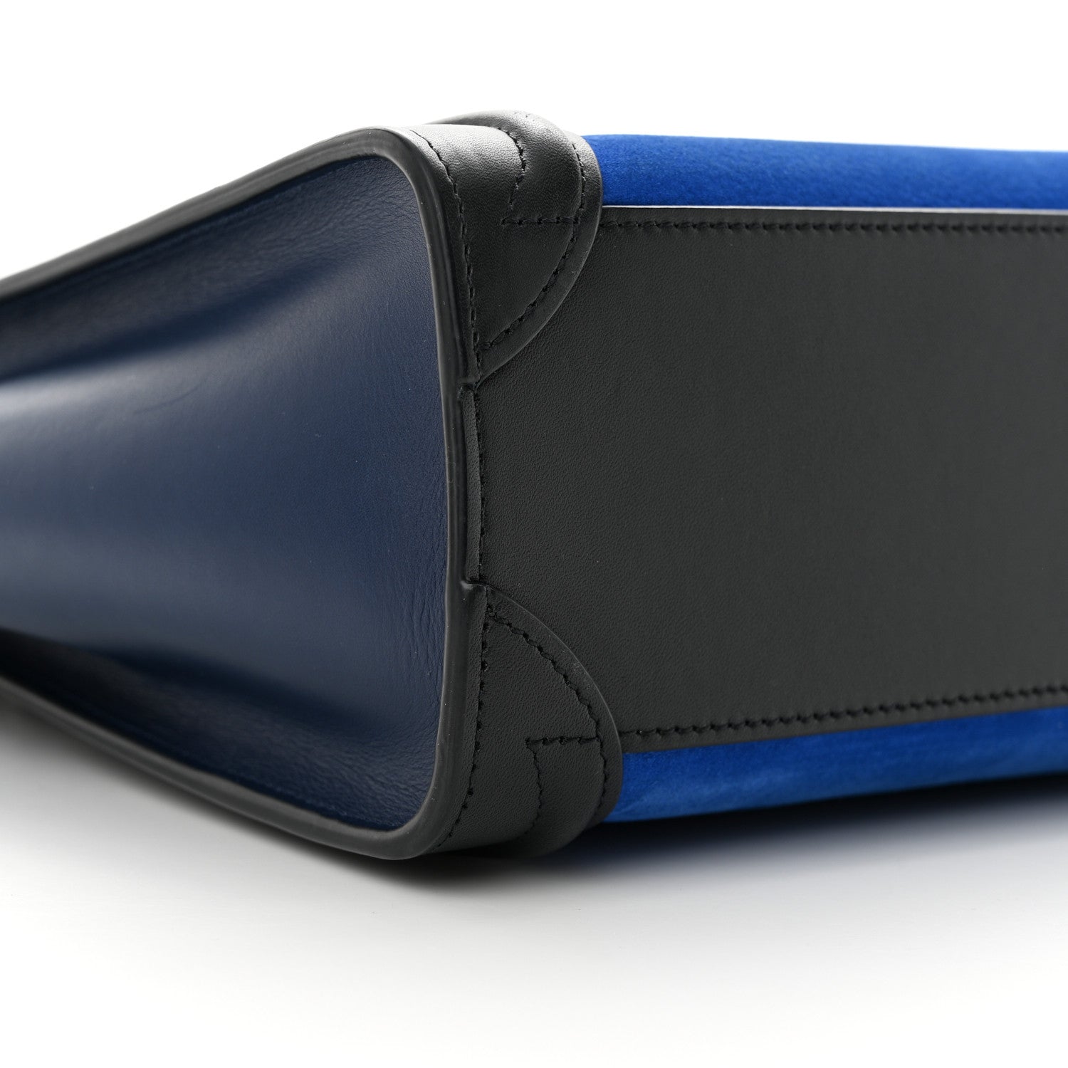 Celine Smooth Calfskin Nubuck Nano Tri-Color Luggage Bright Blue 8 of 10