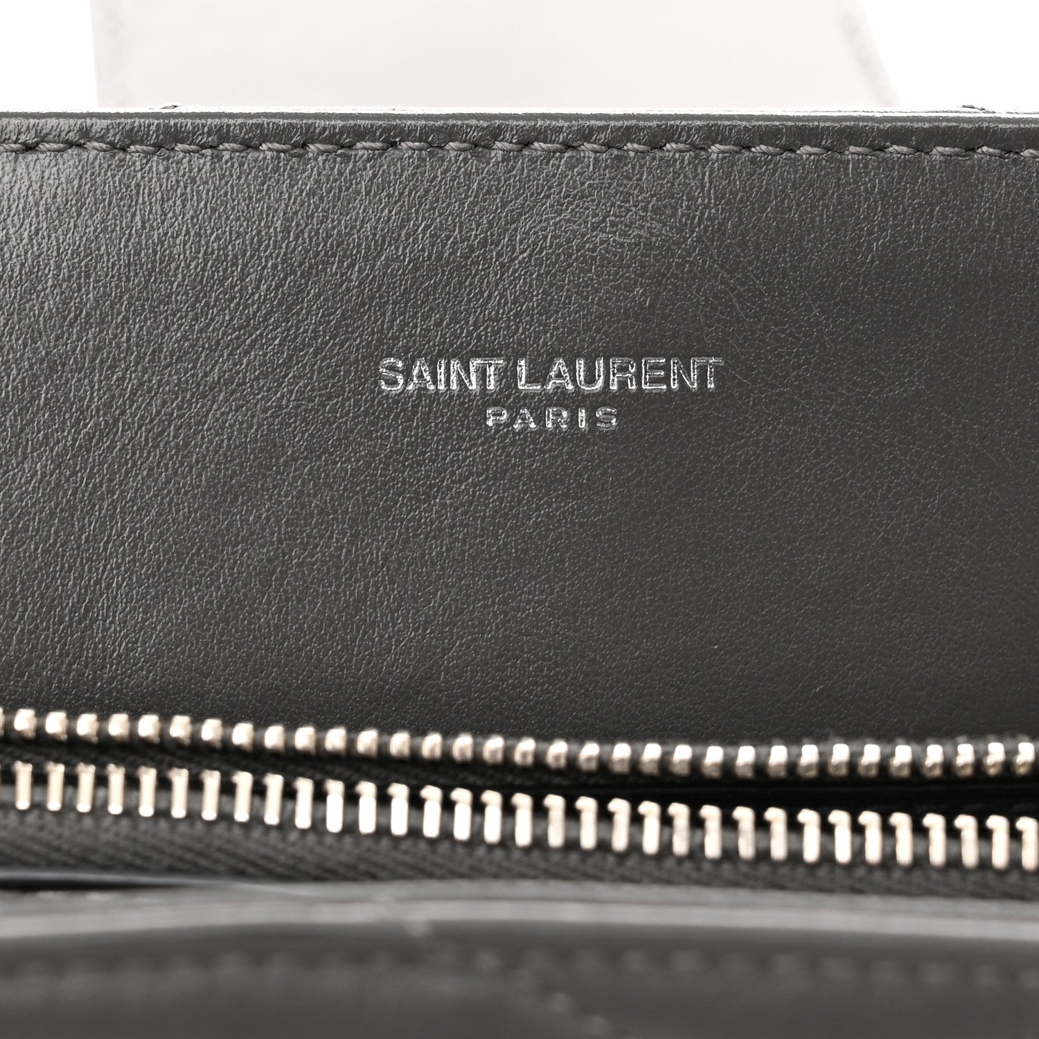 Saint Laurent Calfskin Y Quilted Monogram Small Loulou Shopper Grey 6 of 11