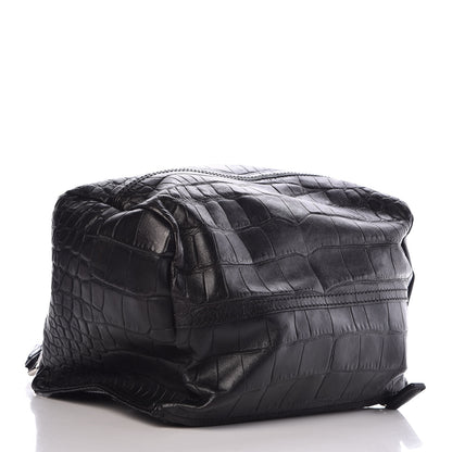 Givenchy Calfskin Crocodile Embossed Small Pandora Black 4 of 12