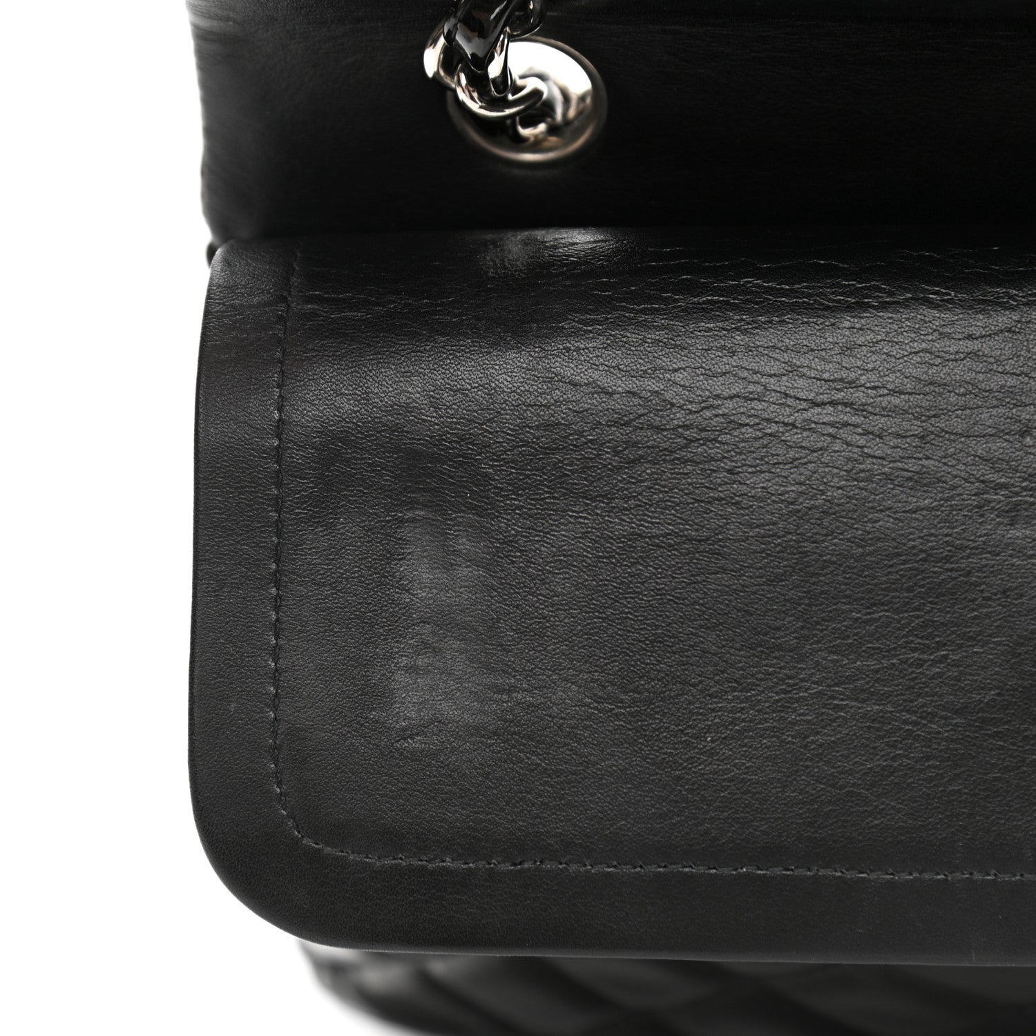 Chanel Patent Quilted Medium Double Flap Black 11 of 12