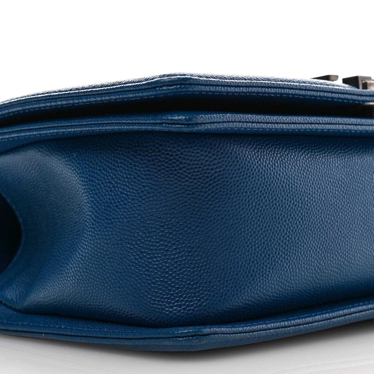 Chanel Caviar Quilted Medium Boy Flap Blue 9 of 11