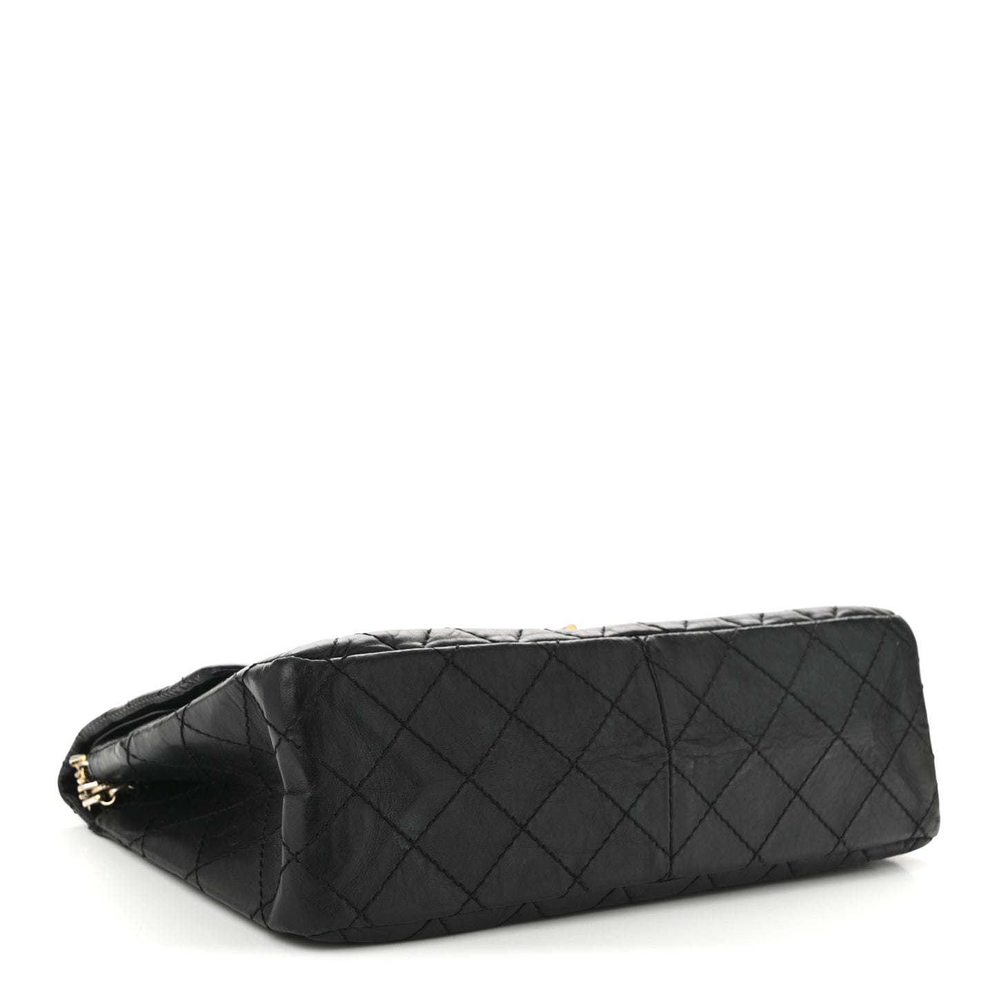 Aged Calfskin Quilted 2.55 Reissue 226 Flap Black