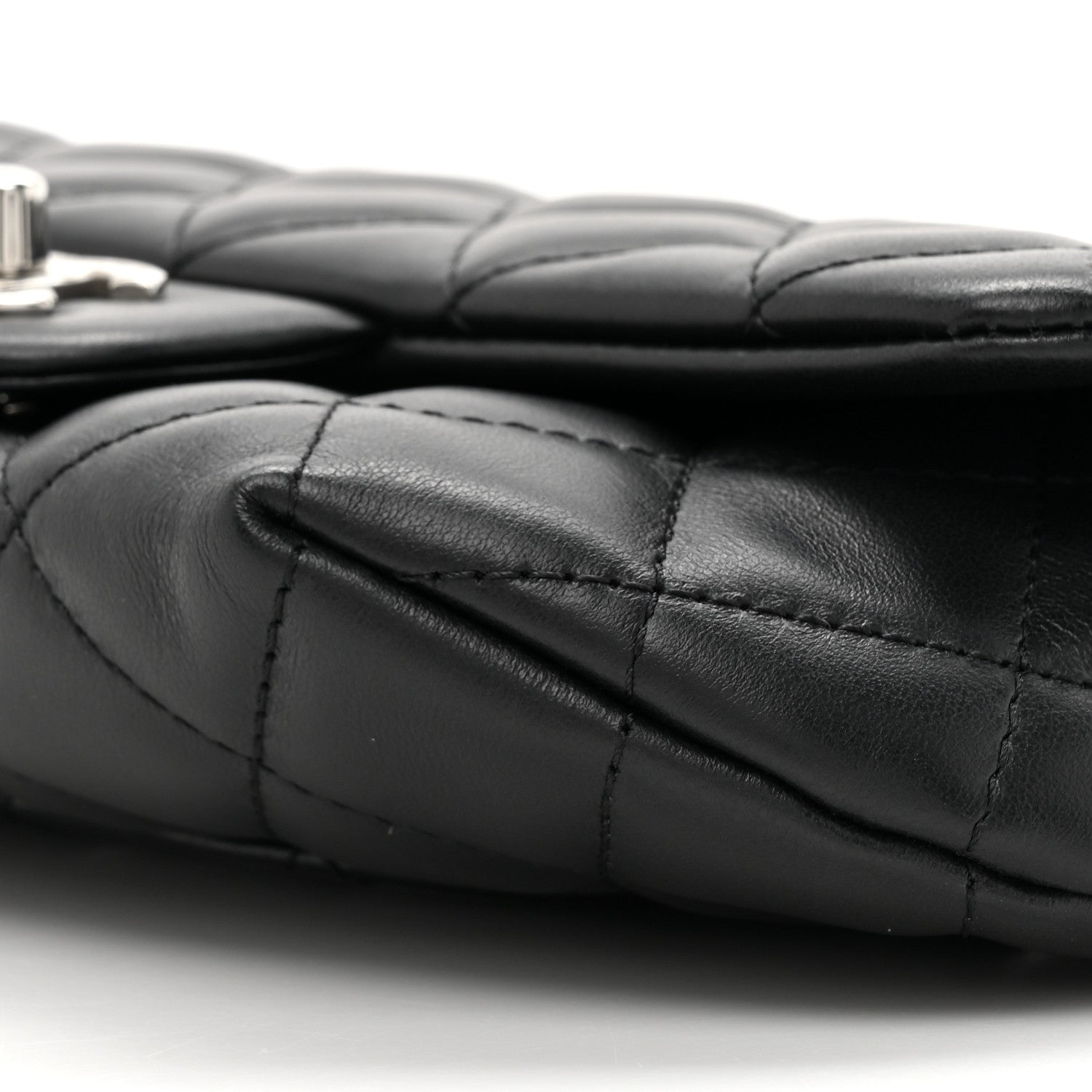 Chanel Calfskin Quilted CC Uniform Flap Belt Bag Black 9 of 10