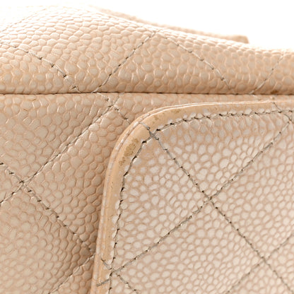 Chanel Pearly Caviar Quilted Mini Rectangular Flap Beige 20 of 26