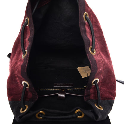 Burberry Canvas Mega Check Small Brookdale Backpack Claret 5 of 7