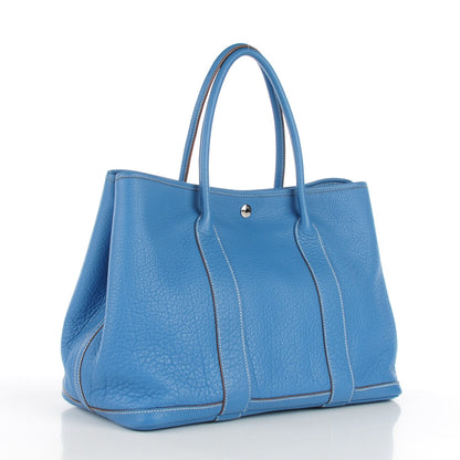 Hermes Negonda Garden Party Tote 36 MM Blue Jean 4 of 9