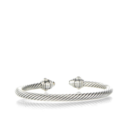 David Yurman Sterling Silver Diamond 5mm Cable Renaissance Bracelet 4 of 6