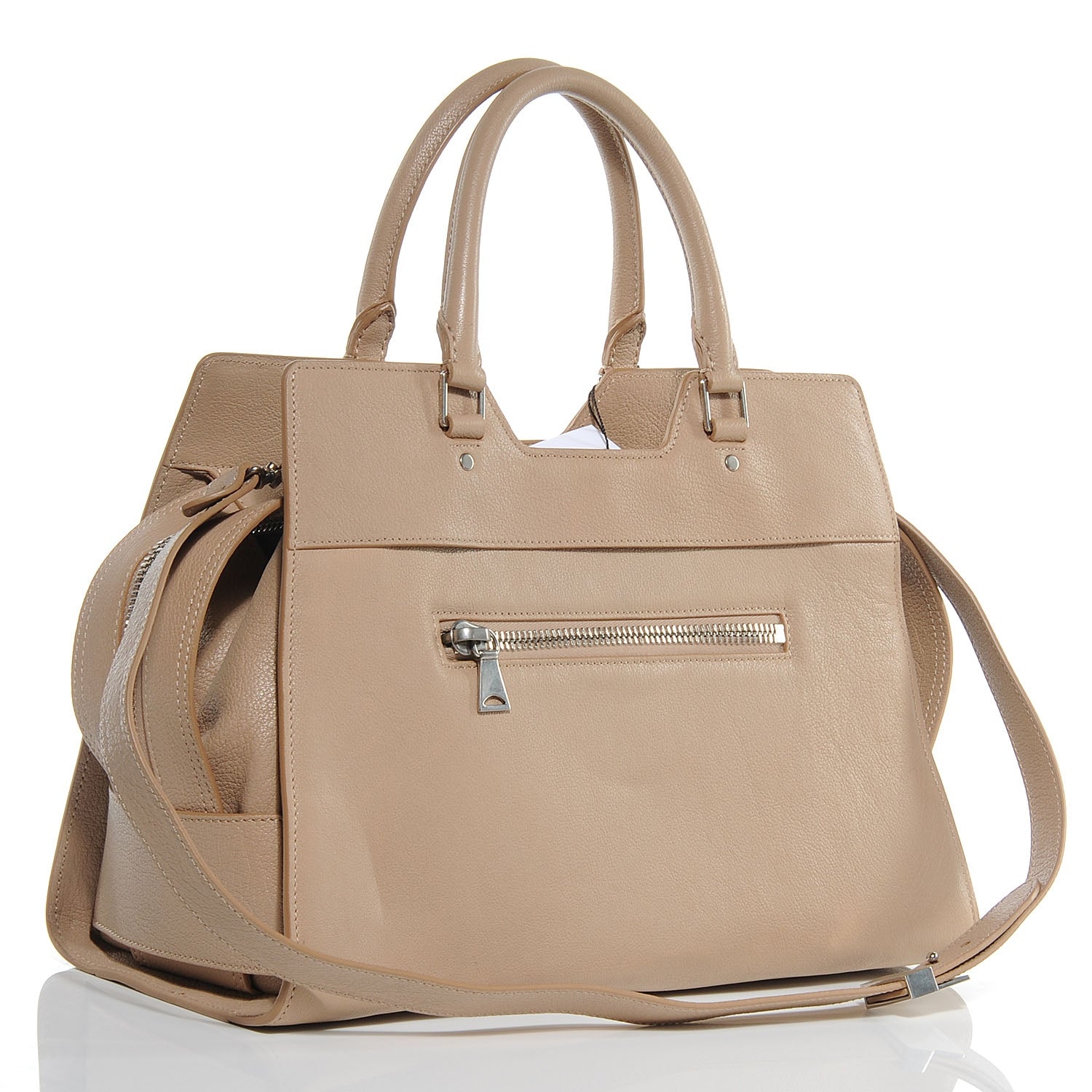 Proenza Schouler Leather PS13 Small Satchel Beige 3 of 8