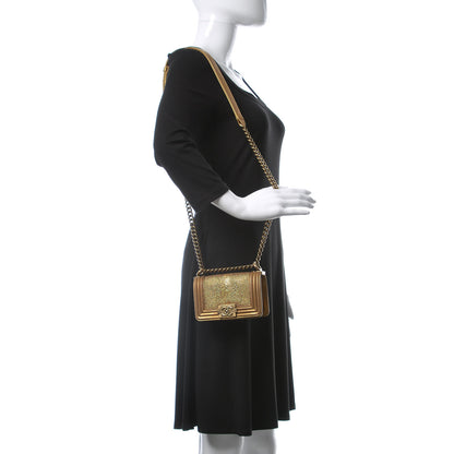 Chanel Galuchat Stingray Mini Boy Flap Gold 2 of 11